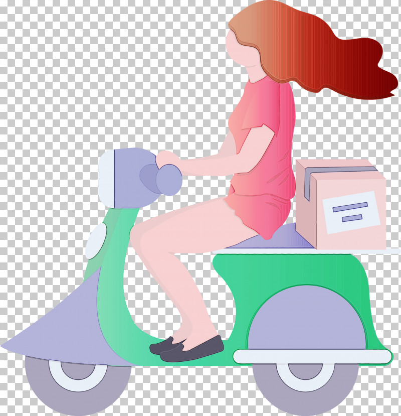 Scooter Vespa Vehicle Riding Toy PNG, Clipart, Delivery, Girl, Paint, Riding Toy, Scooter Free PNG Download