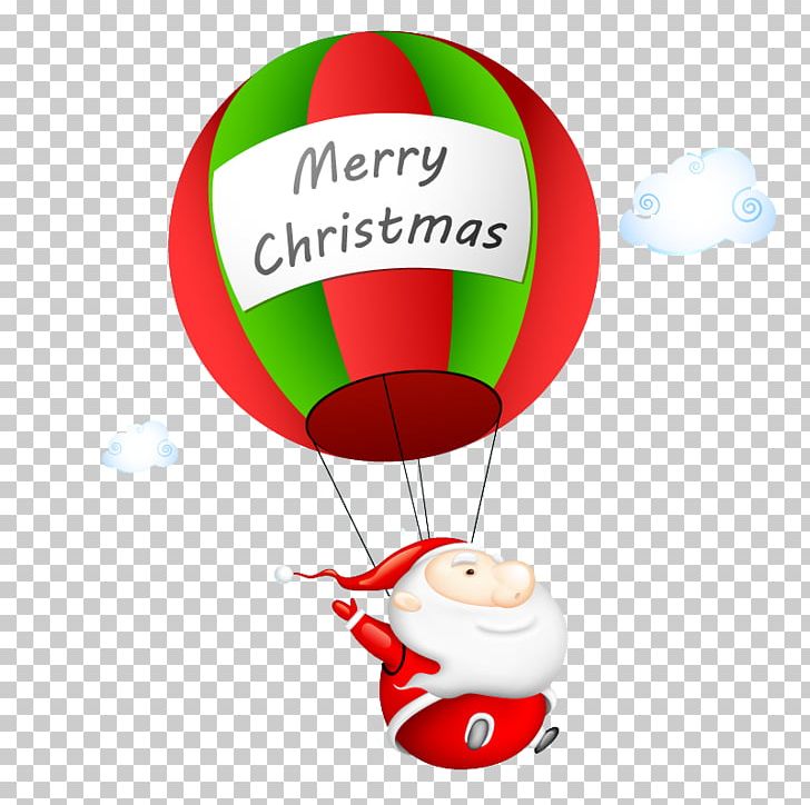 Santa Claus Parachute Parachuting Illustration PNG, Clipart, Air, Balloon, Cartoon, Christmas, Fictional Character Free PNG Download