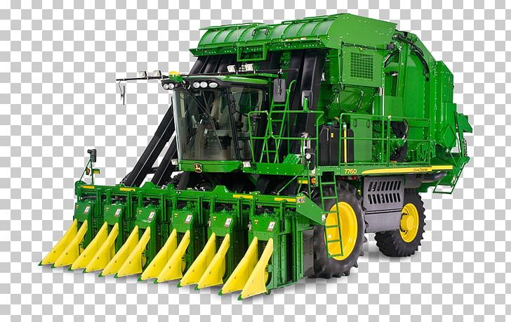 John Deere Cotton Picker Combine Harvester Agriculture Tractor PNG, Clipart, Agricultural Machinery, Agriculture, Case Corporation, Cnh Global, Combine Harvester Free PNG Download