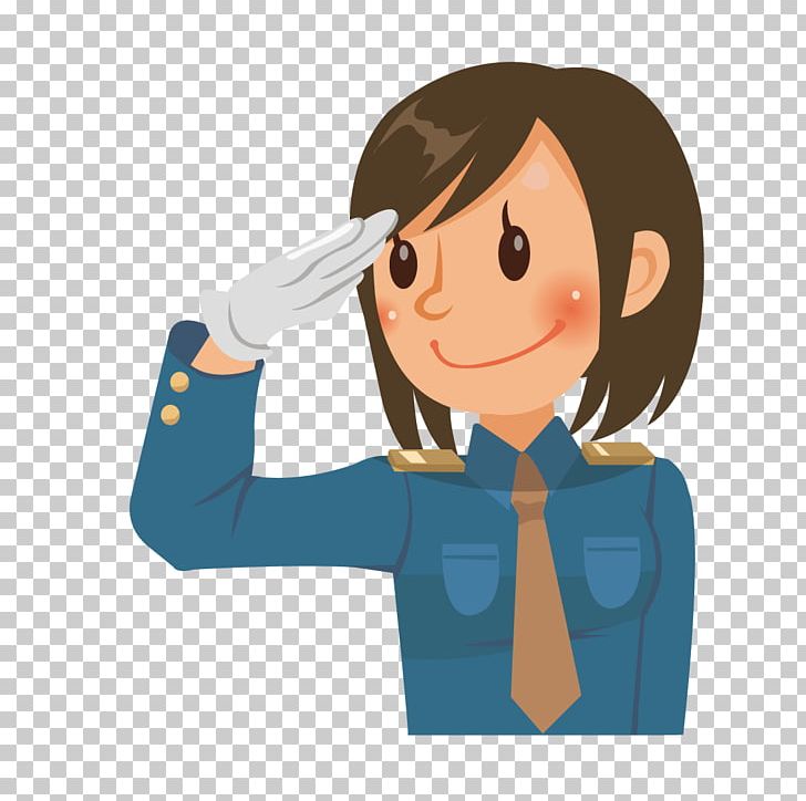 Salute Police Officer PNG, Clipart, Boy, Cartoon, Child, Communication, Female Hair Free PNG Download