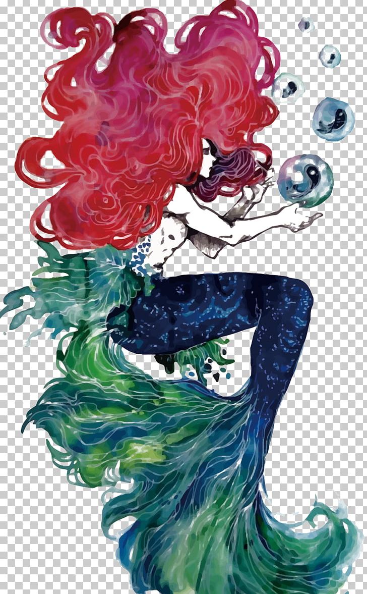 Ariel The Little Mermaid Illustration PNG, Clipart, Ariel Mermaid, Fashion Illustration, Fictional Character, Flower, Foam Free PNG Download