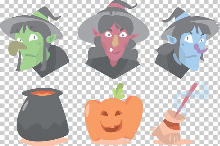 Halloween Witchcraft Illustration PNG, Clipart, Cartoon, Costume, Euclidean Vector, Halloween, Happy Birthday Vector Images Free PNG Download