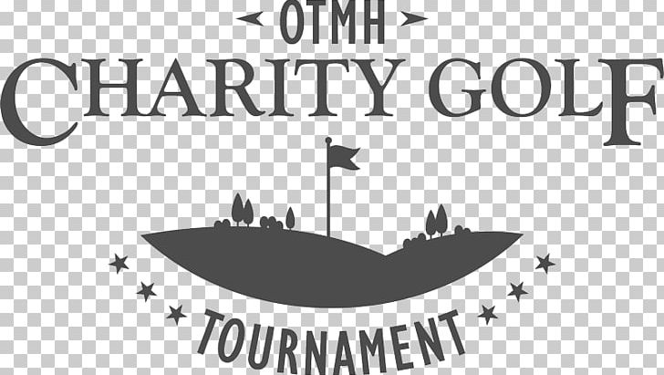 OTMH Charity Golf Tournament Logo Brand Design Font PNG, Clipart, Area, Black, Black And White, Brand, Calligraphy Free PNG Download