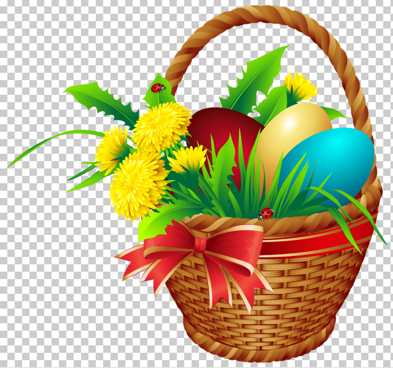 Easter Basket With Eggs Easter Day Basket PNG, Clipart, Basket, Cut Flowers, Easter, Easter Basket With Eggs, Easter Day Free PNG Download