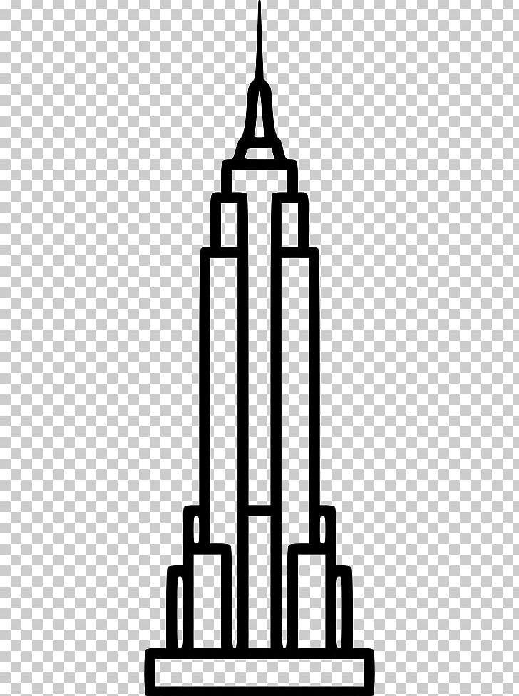 Empire State Building Statue Of Liberty Drawing PNG, Clipart, Black And