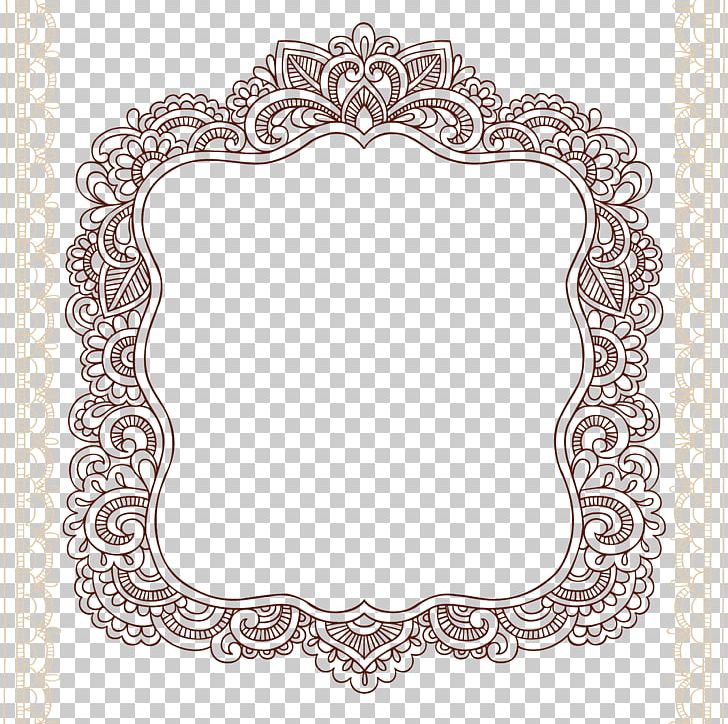 Mehndi Tattoo Paisley Illustration PNG, Clipart, Abstraction, Area, Background, Background Material, Borders Free PNG Download