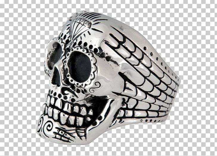 Silver Skull Calavera Ring Headgear PNG, Clipart, Bone, Calavera, Headgear, Jewellery, Jewelry Free PNG Download