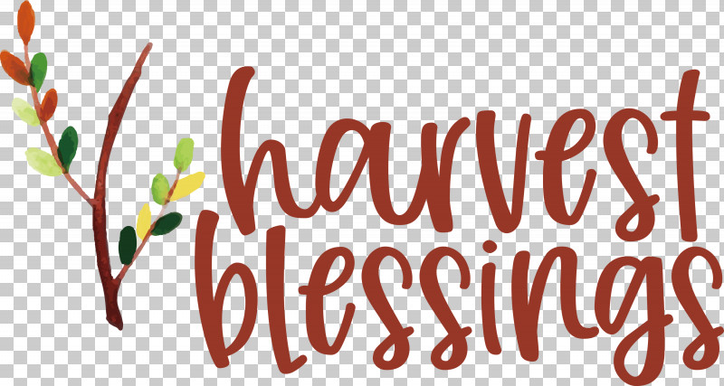 HARVEST BLESSINGS Thanksgiving Autumn PNG, Clipart, Autumn, Flower, Harvest Blessings, Logo, Meter Free PNG Download