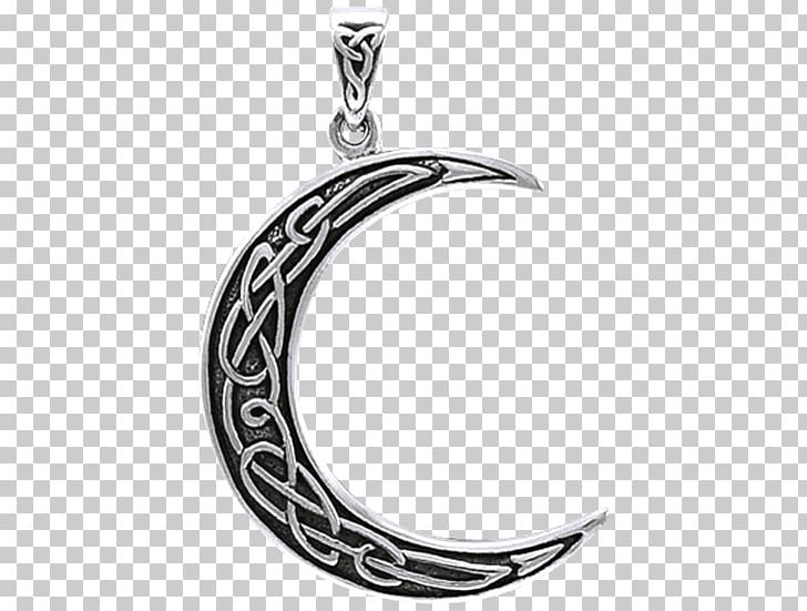 Celtic Knot Triquetra Moon Celts Necklace PNG, Clipart, Black And White, Blue Moon, Body Jewelry, Celtic Knot, Celts Free PNG Download