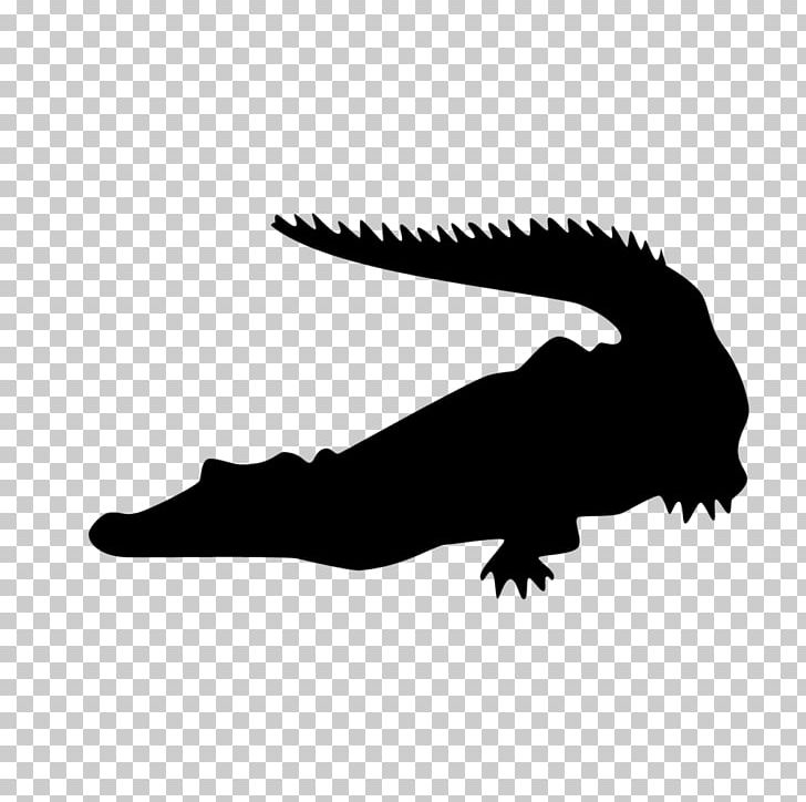 Crocodiles Alligators Silhouette PNG, Clipart, Alligators, Animals, Beak, Black And White, Crocodile Free PNG Download