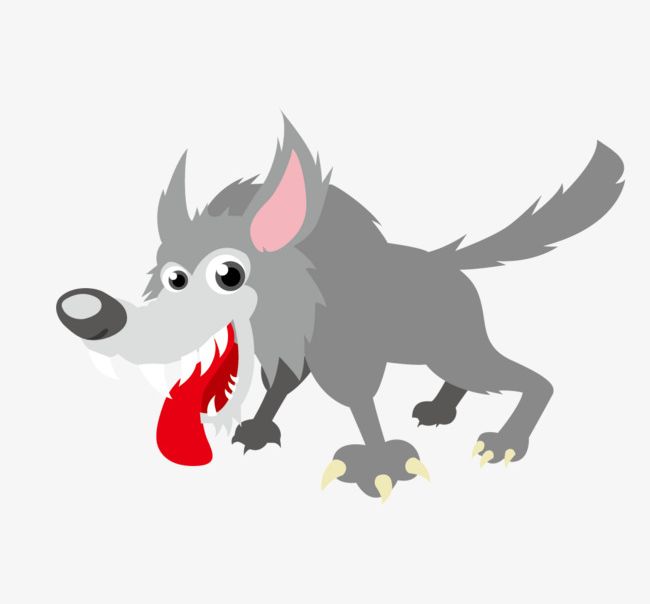 Cartoon Hand-painted Wolf PNG, Clipart, Animals, Cartoon, Cartoon Animals, Cartoon Clipart, Cartoon Wolf Free PNG Download