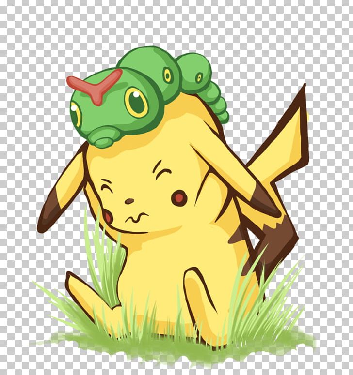 Pikachu Caterpie Pokémon ポケットモンスター Pocket Monsters PNG, Clipart, Amphibian, Anime, Art, Cartoon, Caterpie Free PNG Download