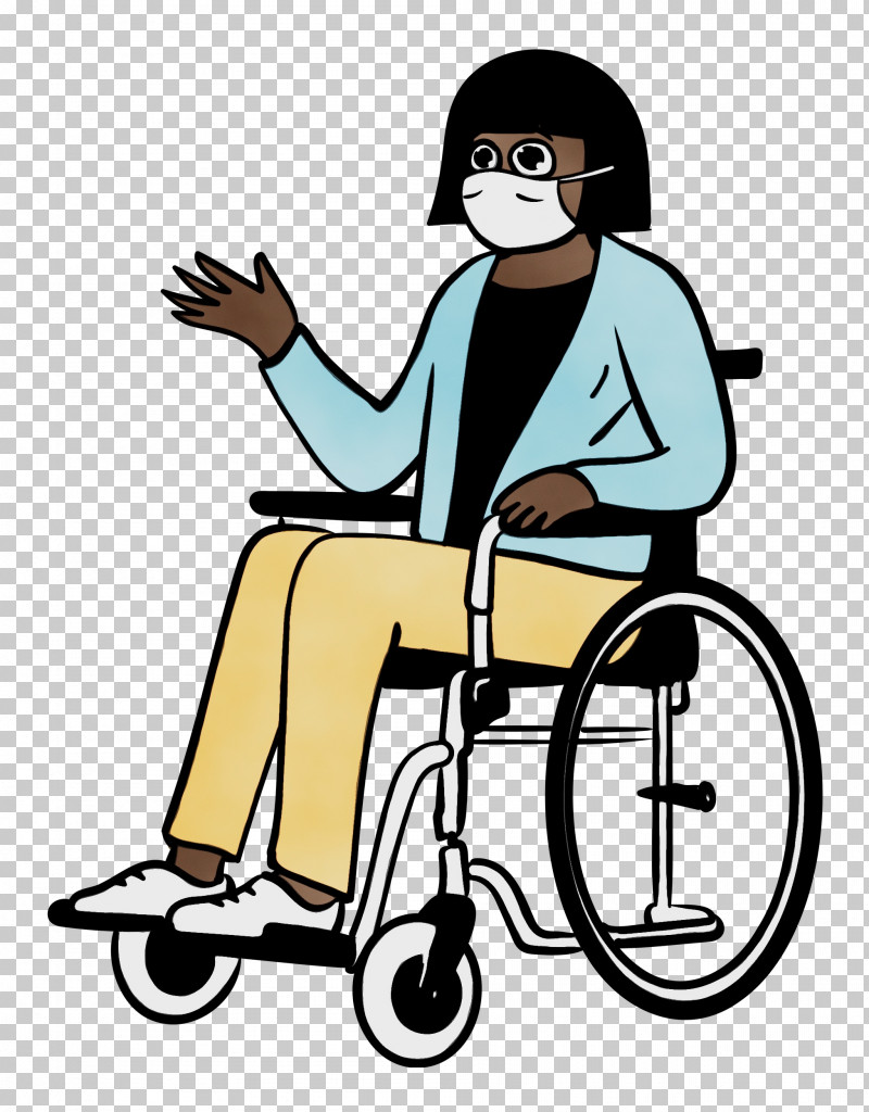 Wheelchair Chair Sitting Cartoon Meter PNG, Clipart, Behavior, Cartoon, Chair, Health, Human Free PNG Download