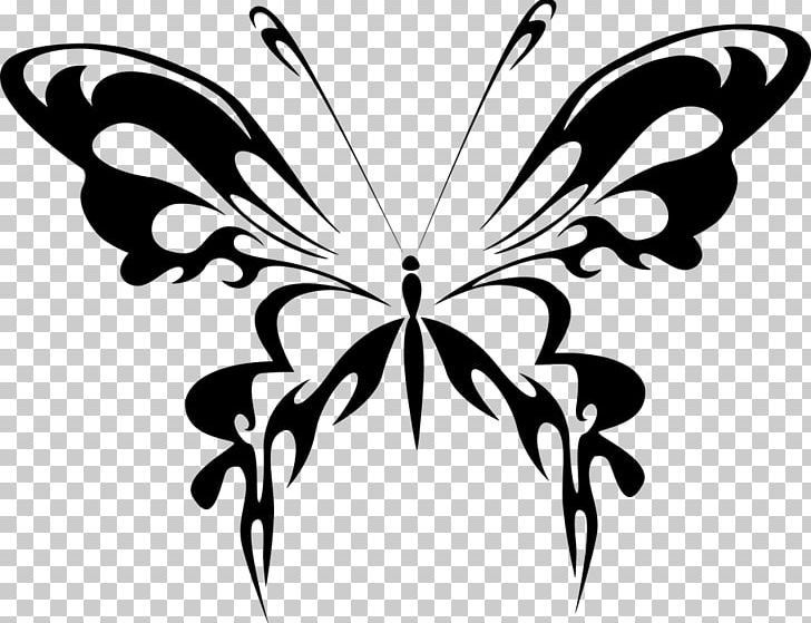 Butterfly Insect PNG, Clipart, Arthropod, Black And White, Brush Footed Butterfly, Color, Decal Free PNG Download