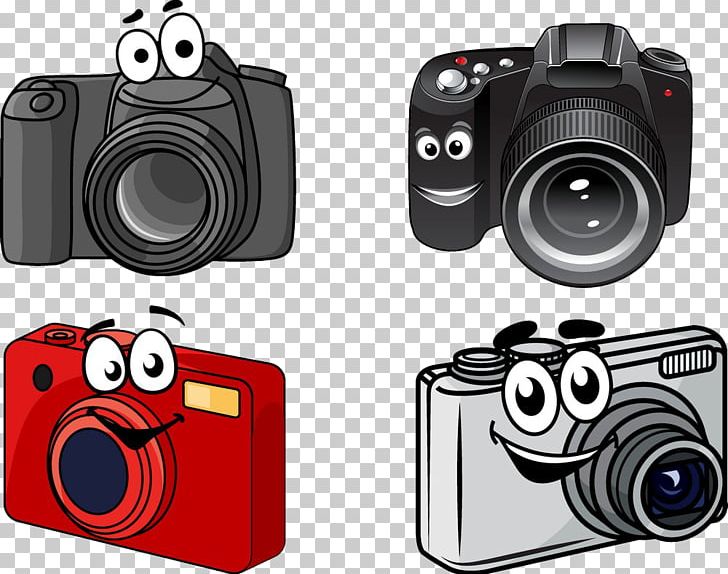 Single-lens Reflex Camera Cartoon PNG, Clipart, Abstract, Abstract Camera, Balloon Cartoon, Camera Icon, Camera Lens Free PNG Download