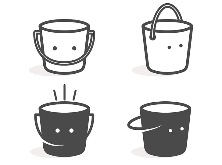 Bucket PNG, Clipart, Black And White, Bucket, Cartoon, Coffee Cup, Computer Icons Free PNG Download