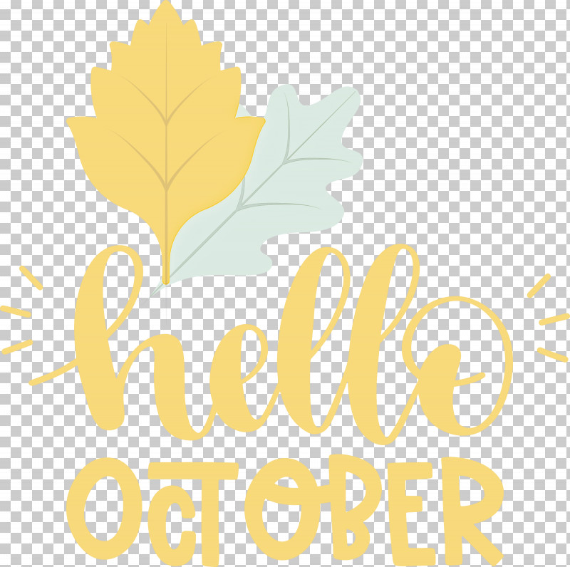 Hello October October PNG, Clipart, Fruit, Hello October, Leaf, Line, Logo Free PNG Download