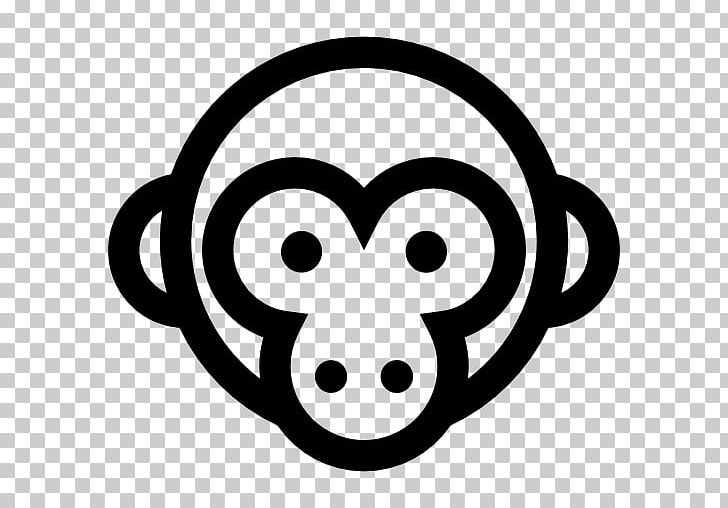 Monkey Computer Icons Primate PNG, Clipart, Animal, Animals, Black And White, Circle, Computer Icons Free PNG Download