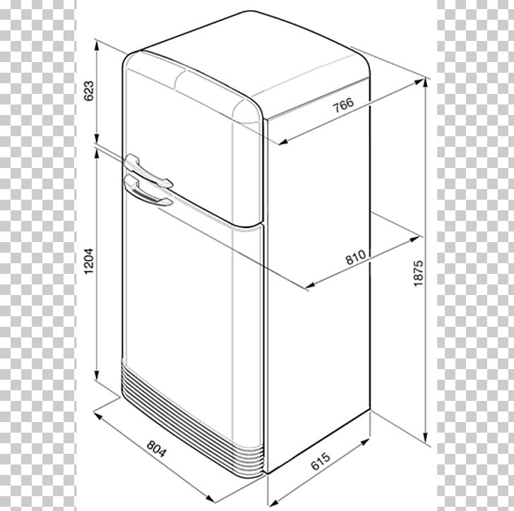 Refrigerator Auto-defrost Freezers Smeg FAB50R Fridge Freezer Frost Free PNG, Clipart, Angle, Area, Autodefrost, Beko, Black And White Free PNG Download