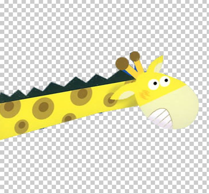 Cartoon Child Giraffe Illustration PNG