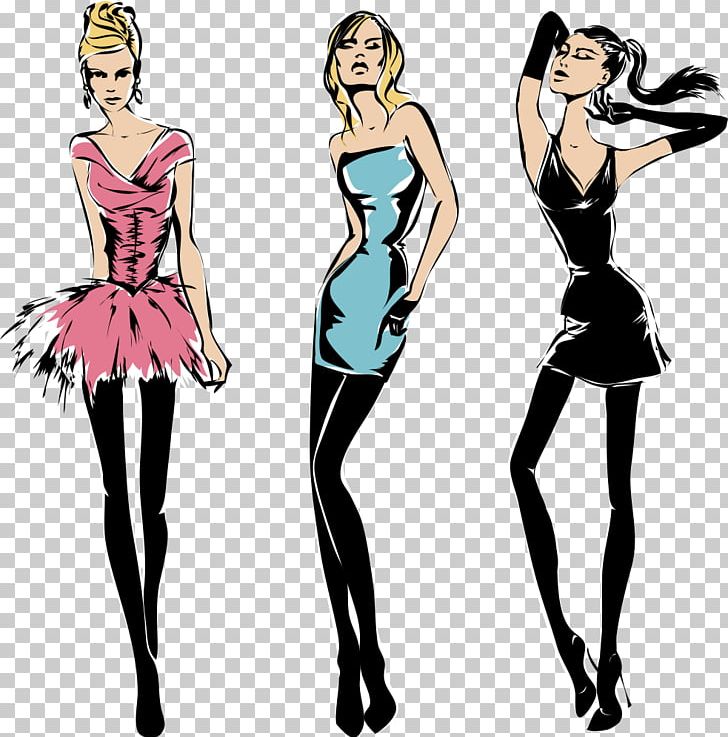 Fashion Gown Cartoon Illustration PNG, Clipart, Abdomen, Cartoon Beauty, Fashion Design, Fashion Girl, Fashion Illustration Free PNG Download
