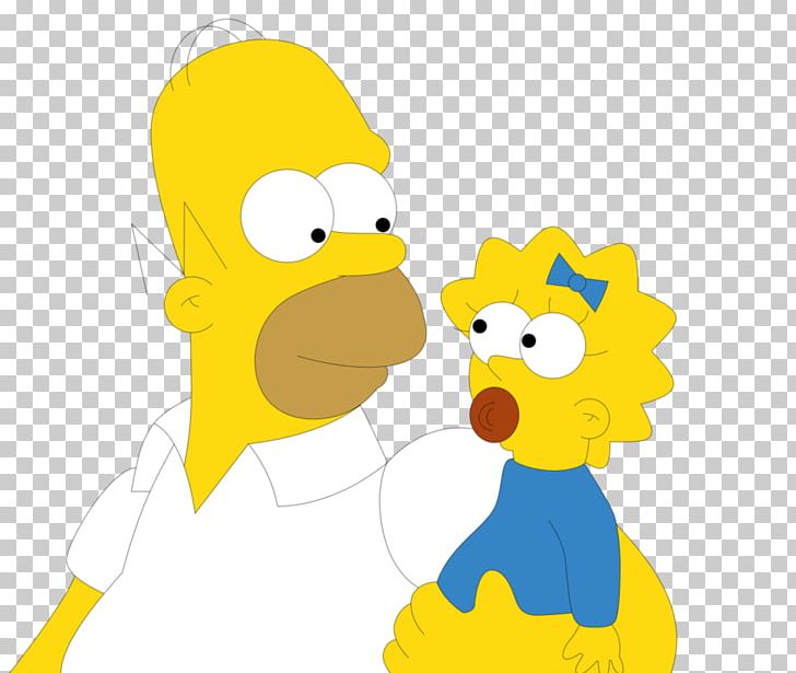 Maggie Simpson Homer Simpson Bart Simpson Lisa Simpson Marge Simpson PNG, Clipart, Art, Bart Simpson, Beak, Bird, Carnivoran Free PNG Download