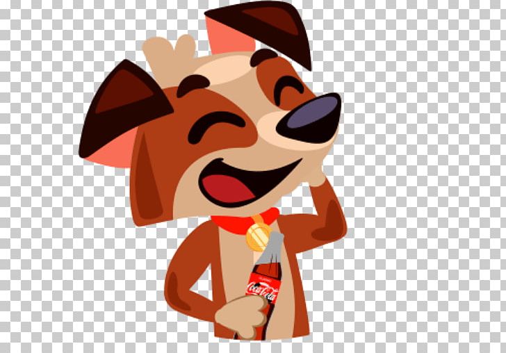 Telegram Sticker The Coca-Cola Company PNG, Clipart, Art, Carnivoran, Cartoon, Cocacola, Coca Cola Free PNG Download