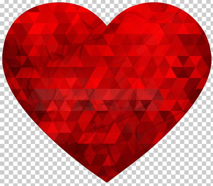 Red Heart Pattern PNG, Clipart, Heart, Love, Objects, Polygonal, Polygonal Heart Free PNG Download