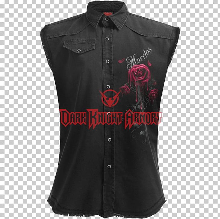 T-shirt Blouse Gilets Sleeveless Shirt PNG, Clipart, Black, Black M, Blouse, Button, Clothing Free PNG Download