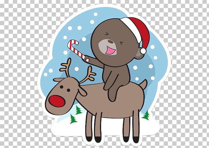Reindeer Christmas Ornament Cattle Horse PNG, Clipart, Cartoon, Cattle, Cattle Like Mammal, Character, Christmas Free PNG Download