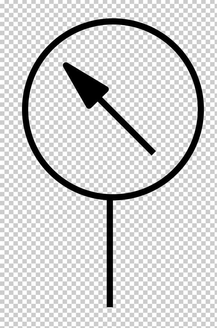 Electronic Symbol Manometers Pressure Measurement Gauge PNG, Clipart, Angle, Area, Black And White, Chart, Circle Free PNG Download