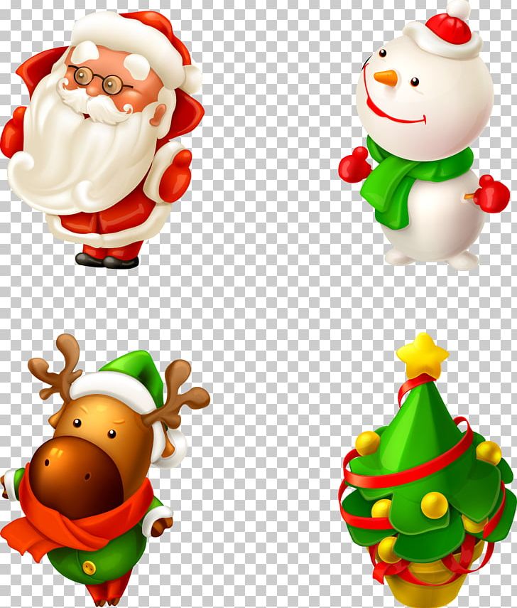 Santa Claus Christmas Snowman Icon PNG, Clipart, Cartoon, Christmas, Christmas Card, Christmas Decoration, Christmas Deer Free PNG Download