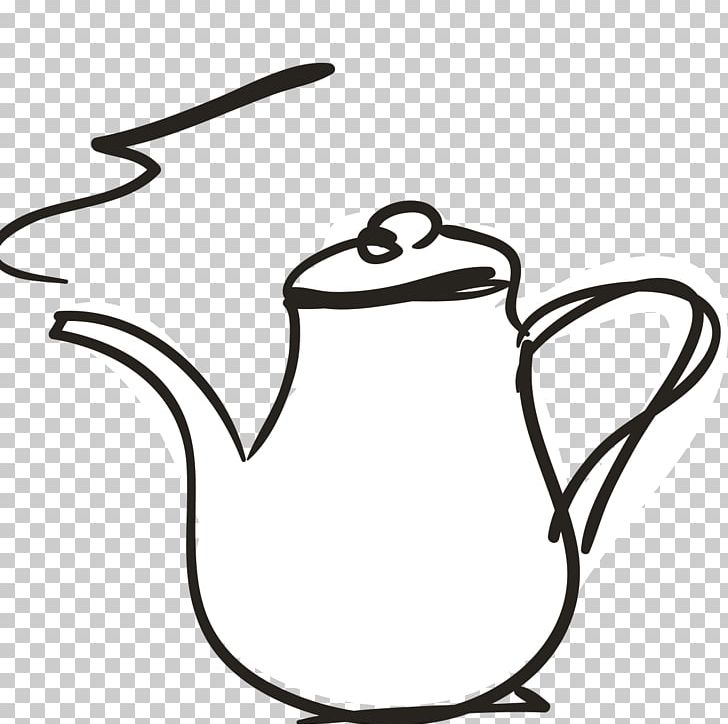 Tea Drawing Water Graphics PNG, Clipart, Artwork, Black And White, Boiling, Cartoon, Cup Free PNG Download