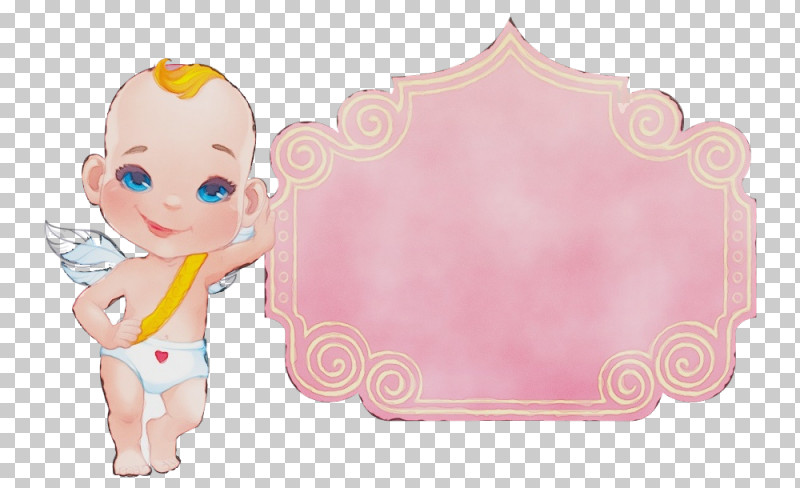 Pink Cartoon Child Doll Toy PNG, Clipart, Angel, Cartoon, Child, Doll, Paint Free PNG Download