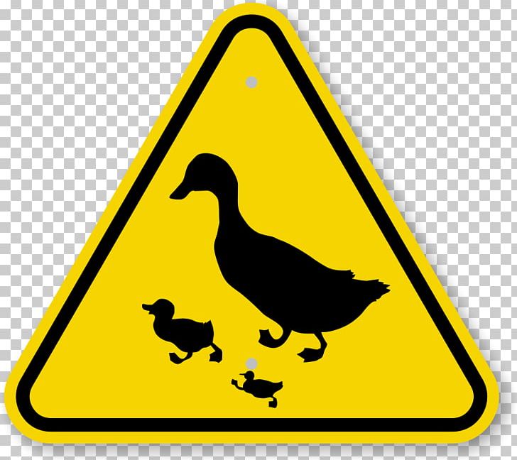 Duck Crossing Goose Traffic Sign PNG, Clipart, Area, Beak, Bird, Duck, Duck Crossing Free PNG Download