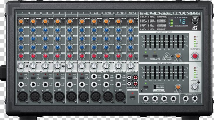 BEHRINGER Behringer Europower PMP2000 Audio Mixers Public Address Systems Microphone PNG, Clipart, Audi, Audio Equipment, Audio Mixers, Audio Power Amplifier, Audio Pro Free PNG Download