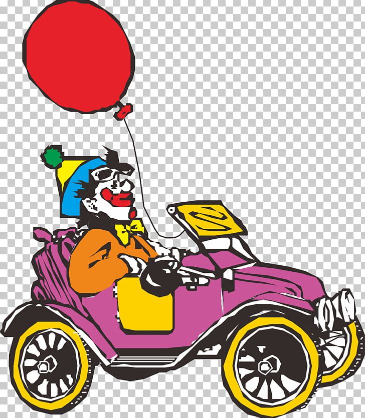 Car Clown PNG, Clipart, Balloon, Calhambeque, Car, Cartoon, Car Vector Free PNG Download