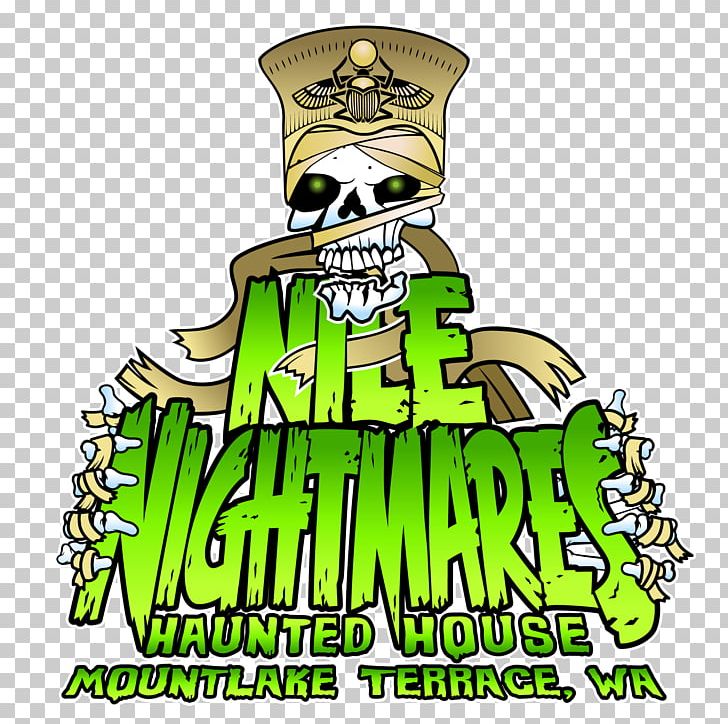 Nile Nightmares Haunted House Logo Southeast Frontage Road 0 Brand PNG, Clipart, Artwork, Border Triangle, Brand, House, Logo Free PNG Download