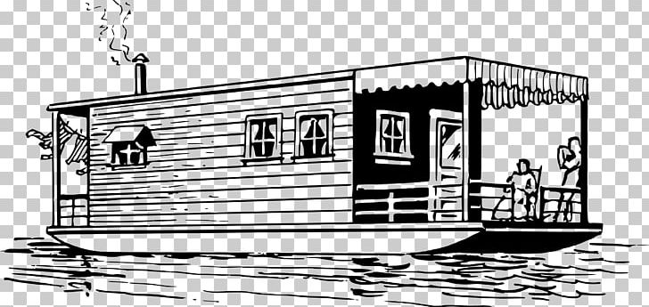 Houseboat PNG, Clipart, Angle, Area, Black And White, Boat, Boat Clipart Free PNG Download