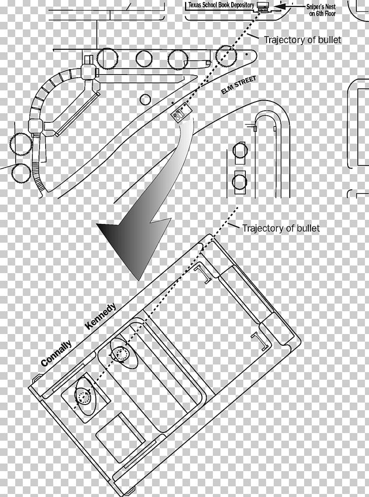 Dealey Plaza Technical Drawing Building Information Skepticism PNG, Clipart, Angle, Area, Artwork, Auto Part, Black And White Free PNG Download