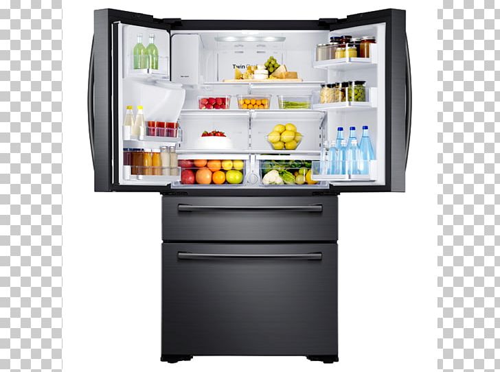Samsung RF28JBEDB Samsung Food ShowCase RH77H90507H Samsung 28 Cu. Ft. 4-Door French Door Refrigerator PNG, Clipart, Display Case, Electronics, Energy Star, Frigidaire Gallery Fghb2866p, Home Appliance Free PNG Download