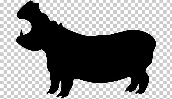 Hippopotamus Silhouette PNG, Clipart, Animals, Black, Black And White, Blog, Bull Free PNG Download
