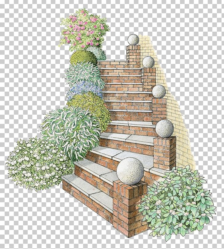 Stairs Brick Drawing Garden PNG, Clipart, Architecture, Brick, Drawing, Flowerpot, Gard Free PNG Download