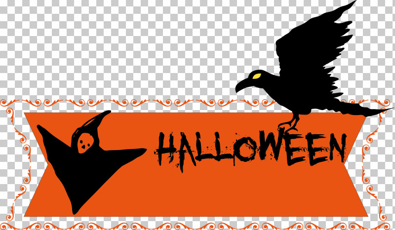 Happy Halloween Banner PNG, Clipart, Beak, Biology, Birds, Happy Halloween Banner, Logo Free PNG Download