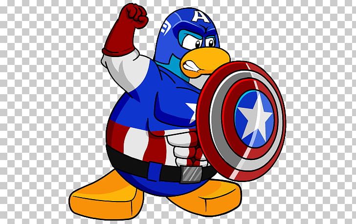 Club Penguin Captain America PNG, Clipart, Avengers, Beak, Bird, Blog, Captain America Free PNG Download