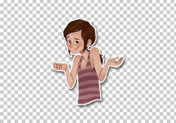 Sticker Telegram The Last Of Us PNG, Clipart, Arm, Behavior, Brown Hair, Cartoon, Character Free PNG Download