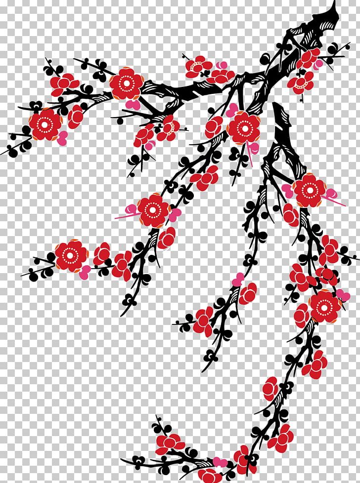 Plum Blossom PNG, Clipart, Art, Black And White, Body Jewelry, Branch, Cherry Blossom Free PNG Download