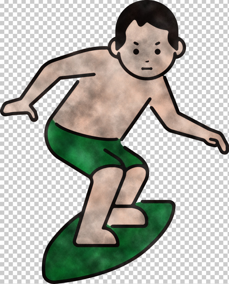 Surfing Sport PNG, Clipart, Cartoon, Character, Green, Hm, Human Free PNG Download