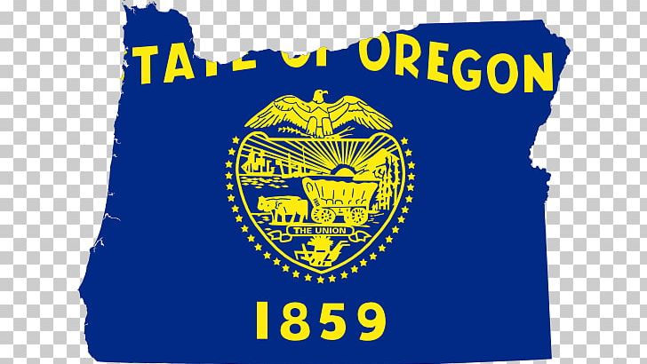 Flag Of Oregon Flag Of The United States State Flag PNG, Clipart, Badge, Blue, Brand, Covered Wagon, Emblem Free PNG Download