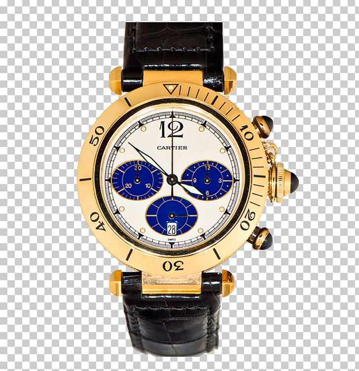 Watch Strap Chronograph Cartier Gold PNG, Clipart, Accessories, Brand, Cartier, Chronograph, Fortis Free PNG Download